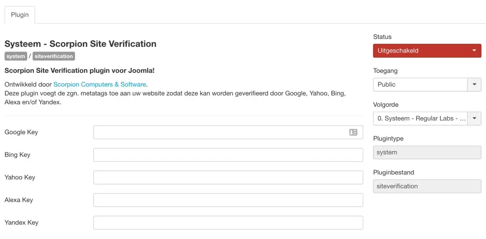 Scorpion Site Verification