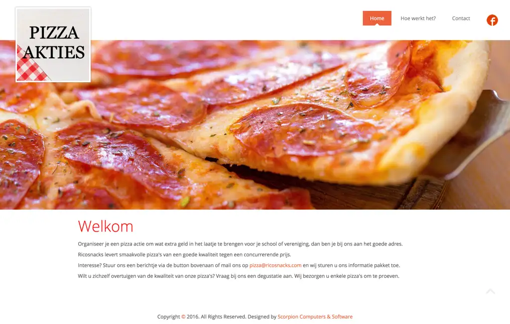 Ricosnacks Pizza Akties